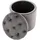 CLP Sitzhocker Pantin Samt 44 x 42 x 44 cm Grau