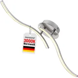 monzana Ny Bolge 2 flammig schwenkbar silber
