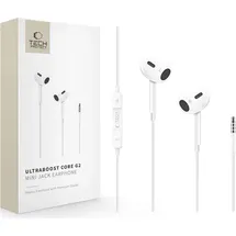 TECH-PROTECT Ultraboost Core G2 Mini Jack Headphones - White