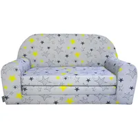 FORTISLINE – Kindersofa Mini ausklappbar 40x78x45cm - Kindersofa für Kinder 2in1 - Kindercouch ausklappbar - Schlafcouch aus Schaumstoff - Abnehmbarer Bezug - Viele Motive