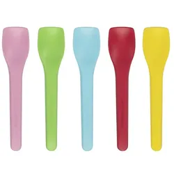 MONOUSO - Eiscreme-Schaufel Farben CPLA 10cm (100 Stück)