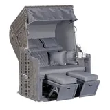 SonnenPartner Rustikal 255 Plus 2-Sitzer anthrazit, Mit Kissen