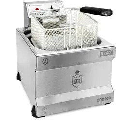 RomuxRomux® - 5 Liter Elektro-Tischfritteuse | Industrielle Schnellaufheiz-Fritteuse für das Gastgewerbe