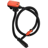 Bonbela Kraftstofftransferpumpe, Elektrische Ölabsaugpumpe, Hochgeschwindigkeits-Siphon, Batteriebetriebene Kanisterpumpe mit 3 Größenadaptern