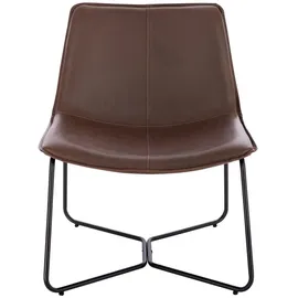 Svita Loungesessel Braun Textil, 66x82x64 cm, Wohnzimmer, Sessel,