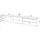 SKRAUT HOME Lowboard 310x50 cm Schwarz Eiche Holzwerkstoff