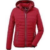 G.I.G.A. DX by killtec G.I.G.A. DX Damen Steppjacke/Casual Funktionsjacke in Daunenoptik mit abzippbarer Kapuze Uyaka, rot, 40,