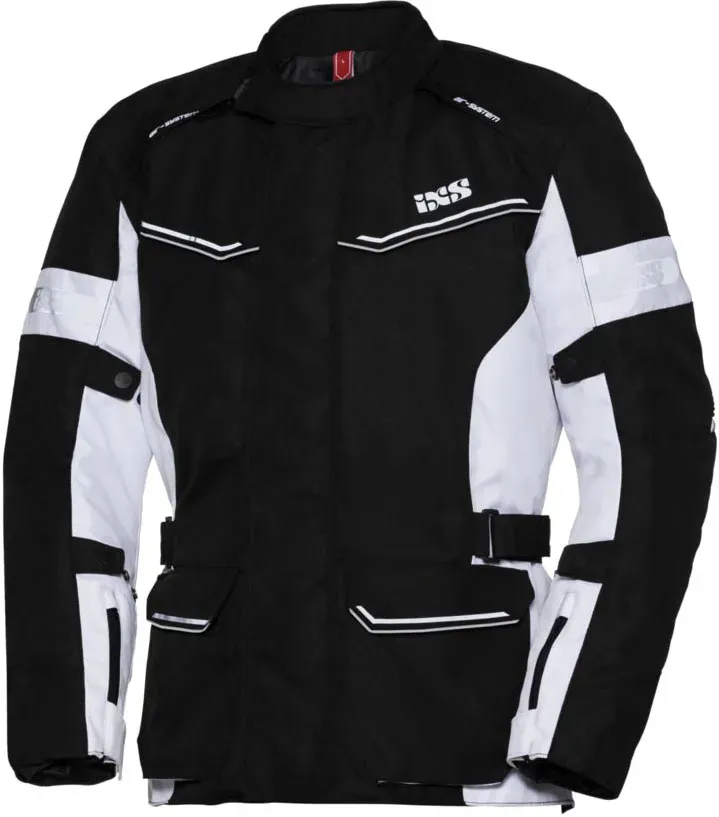 IXS Evans ST, femmes veste textile - Noir/Blanc - L