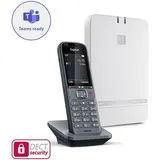 Gigaset PRO N610 IP DECT-Basisstation & S700H Pro Mobilteil, Telefon, Schwarz, Weiss