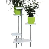 KESPER Blumenständer 46 x 64,5 x 72,5 cm Weiß/Silber