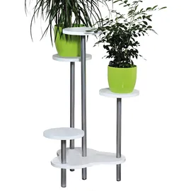 KESPER Blumenständer 46 x 64,5 x 72,5 cm Weiß/Silber