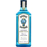 Bombay Sapphire London Dry Gin, 40 Vol-%, 70 cl / 700 ml, zu 100% per Dampfinfusion destillierte Spirituose mit 10 erlesenen Botanicals