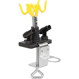 Wiltec Pistolenhalter passend für 4 Pistolen und 1 Manometer 85 x 110 x 210 mm zur Tischmontage