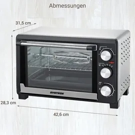 lestix international 18 Liter Mini Stand Backofen