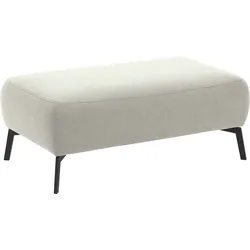 Polsterhocker INOSIGN "Bellini", weiß, B:111cm H:47cm T:65cm, Luxus-Microfaser weich (98% Polyester, 2% Nylon), Easy Care (100% Polyester), Hocker, passend zur Serie "Bellini", Easy Care-Bezug mit Wasser reinigbar