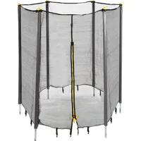 Relaxdays Gartentrampolin Sicherheitsnetz gepolsterten Stangen 10026448 Ø 305 cm