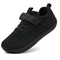 IceUnicorn Hausschuhe Kinder Barfußschuhe Jungen Mädchen Sportschuhe Barfussschuhe Minimalistische Hallenschuhe(Schwarz, 30EU) - 30 EU