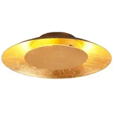 LINDBY LED-Deckenleuchte Keti, Ø 35 cm, gold, rund, Metall