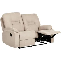Beliani Couch Stoff 2-Sitzer Beige