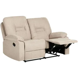 Beliani Couch Stoff 2-Sitzer Beige