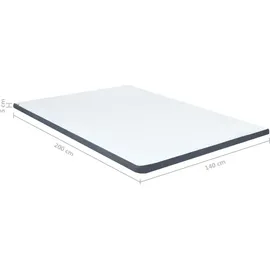 vidaXL Boxspringbett-Matratzenauflage 200 x 140 x 5 cm