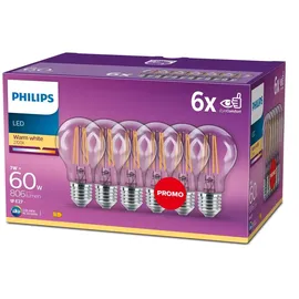 Philips LED-Birne 60 W E27 warmweiß 6 St.