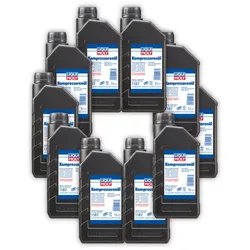 10x 1L LIQUI MOLY 1187 Kompressoröl Kompressorenöl SAE 5W40 Kompressor Öl