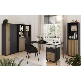 WELLTIME Hank Aktenregal 50,9 x 41,0 x 83,6 cm schwarz