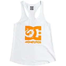 Shirttop DC SHOES "DC Shoes x Monegros", Damen, Gr. L, weiß, [Hauptstoff] 100% Baumwolle, Tops