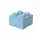 Aufbewahrungsbox LEGO 25 x 25 x 18 cm 1-tlg. hellblau