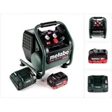 Metabo Power 160-5 18 LTX BL OF Akku Kompressor 18 V 8,0 bar Brushless + 1x LiHD Akkupack 8,0 Ah + Ladegerät