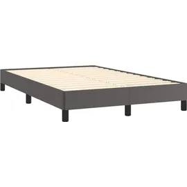 vidaXL Bettgestell Grau 120x200 cm Kunstleder
