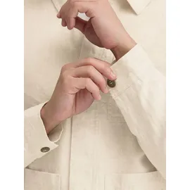 CASUAL FRIDAY Hemdjacke aus Leinen CFEvensen beige / taupe XXXL