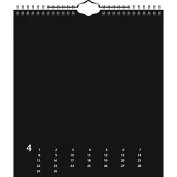 HEYDA Kreativkalender 21,5x24cm schwarz Packung mit 5 Stück