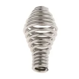 Dualoai BBQ Federgriff, Edelstahlgriff, Herd, Robuste Grill/Smoker/Grill/Ofen/Grubentürgriffe, Silber 2x8.2cm