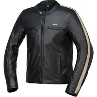 IXS Stripe Lederjacke Schwarz 54