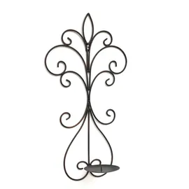 DanDiBo Ambiente Wandkerzenhalter 12107 Metall Schwarz