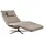 KAWOLA Relaxliege LETICIA Leder 0 x 0 x 0 cm grau mit Nackenkissen