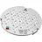 mocisa Grilleinsatz Ø 20 cm Edelstahl silber