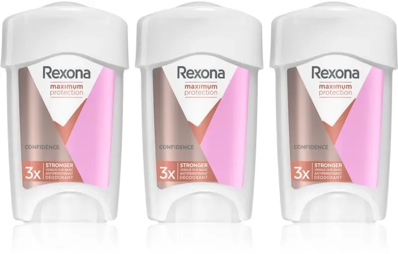 Rexona Maximum Protection Confidence Antitranspirant-Creme zur Verminderung der Schweißbildung vorteilhafte Packung