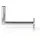 Nedis Satelliten-Wandhalterung Distance to wall: 450 mm Durchmesser Klemme: 50 mm Maximale Schusselgroe 100 Cm Aluminium Silber
