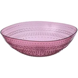 Schüssel - Salatschüssel - Kunststoff - D: 25cm - 2,3l - mit Muster - pink