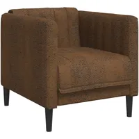 vidaXL Sessel Braun Kunstleder Wildleder-Optik
