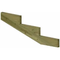 Plus Außentreppe Kiefer 3 Stufen 120 cm breit Schritttiefe