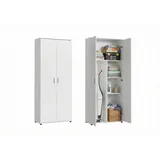 home collective Mehrzweckschrank 75 x 35 x 184 cm Weiß