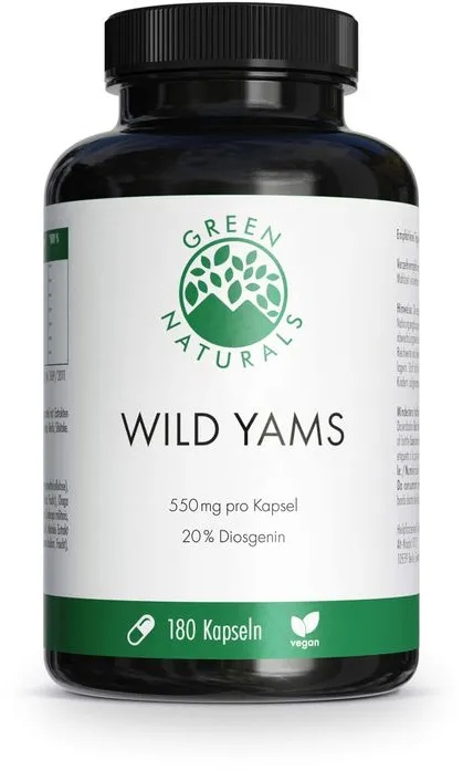 GREEN NATURALS Wild Yam hochdosiert vegan Kapseln 180 St.