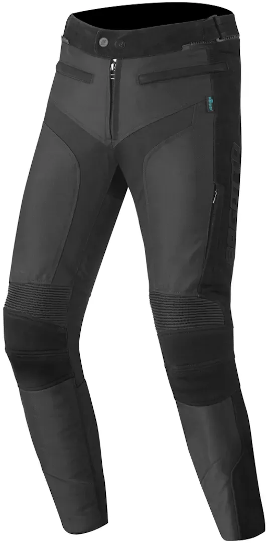 Bogotto Tek-M wasserdichte Motorrad Leder / Textilhose, schwarz, Größe S für Männer