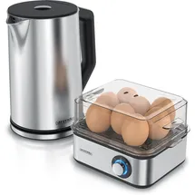 Arendo Frühstücks-Set 1,5 l Silber