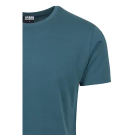 URBAN CLASSICS Shaped Long Tee T Shirt, Teal, L