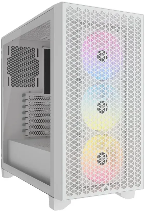 Corsair PC-Gehäuse CORSAIR 3000D RGB AIRFLOW weiß